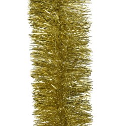 1x Gouden kerstslingers 10 cm breed x 270 cm kerstboom versieringen - Kerstslingers