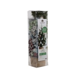 Everlands Imperial mini kerstboom+deco multicolor zilver