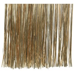 15x zakjes camel bruine lametta engelenhaar 50 x 40 cm kerstboomversiering - Engelenhaar