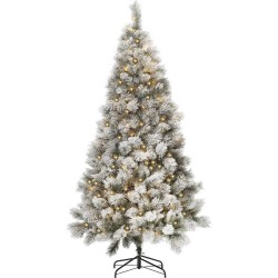 Royal Christmas® Kunstkerstboom Chicago 180 cm met sneeuw inclusief LED-verlichting