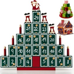 Adventskalender Houten kerstboom, piramide, Kerst, Advent