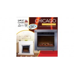 Classic Fire Chicago Elektrische Inbouw Sfeerhaard 1800W Metaal