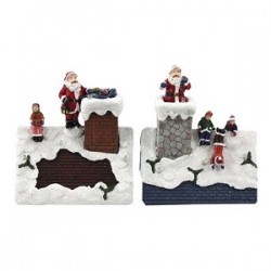 Kersttafereel op het dak LED verlicht 2 uitvoeringen Assorti